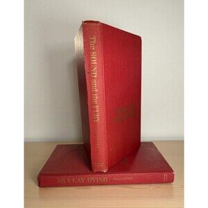 William Faulkner The Sound & The Fury (1956) As I Lay Dying (1957) 2 Book Lot-HC